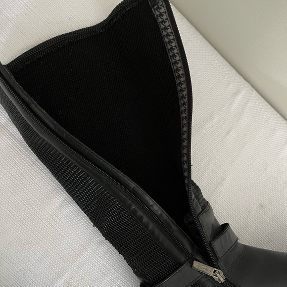 Aquatalia Urope Black Leather Riding Boots 7.5 Narrow Shaft - Picture 13 of 13